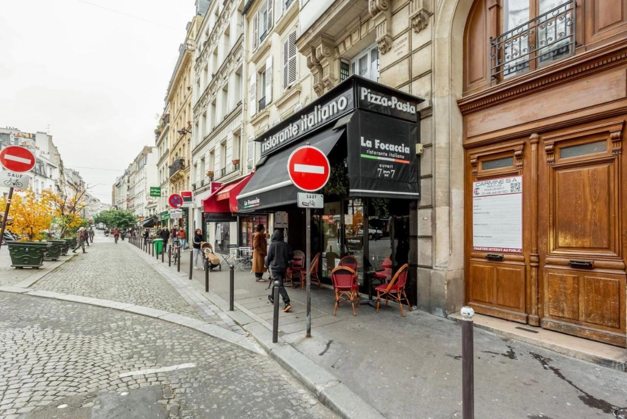 Abbesses - Superbe appartement avec cheminées Paris Extérieur photo